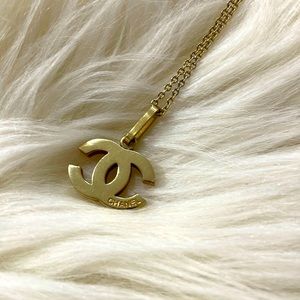 Stainless steel C H A N E L necklace